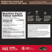 ON Gold Standard Whey Double Rich Chocolate Nutrition Panel, 1.5 lb - SupplementSource.ca