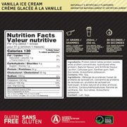 ON Gold Standard Whey Vanilla Ice Cream Nutrition Panel, 1.5 lb - SupplementSource.ca