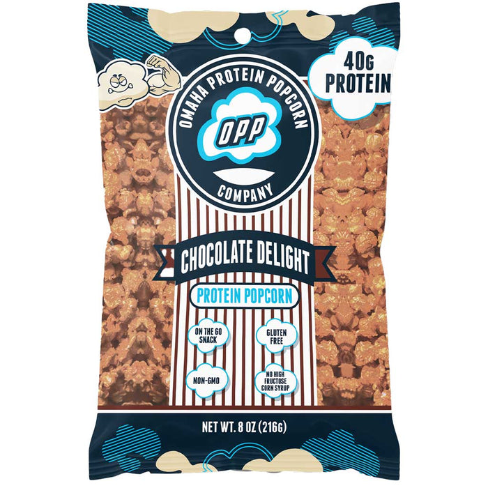 Omaha Protein Popcorn, 1 Bag Chocolate Delight - SupplementSource.ca