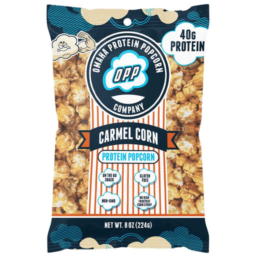 Omaha Protein Popcorn, 1 Bag Carmel Corn - SupplementSource.ca