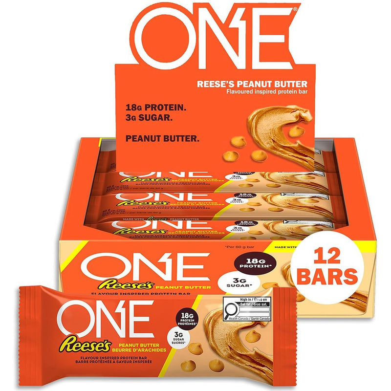 One Brand ONE Bar, 1 Box of 12 Bars Reese's Peanut Butter - SupplementSource.ca