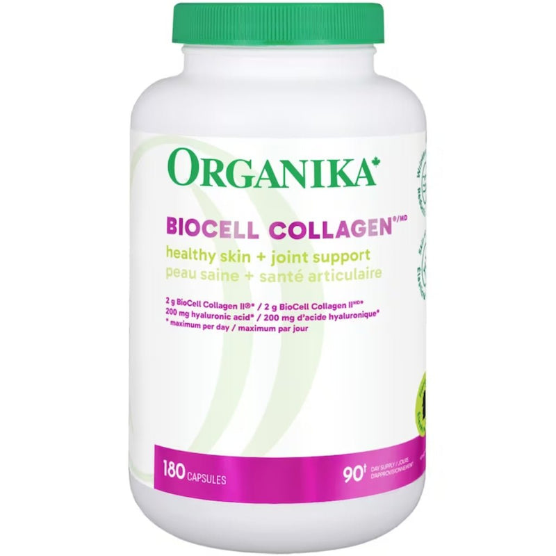 Organika Biocell Collagen, 180 Capsules - SupplementSource.ca