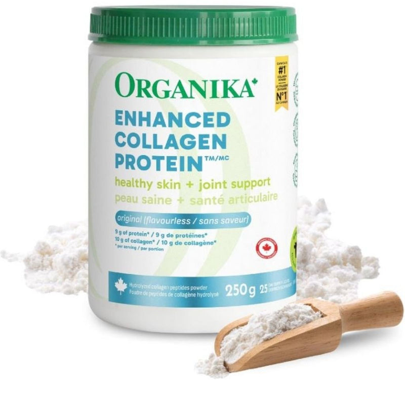 Organika Enhanced Collagen Protein, Original, 250g - SupplementSource.ca