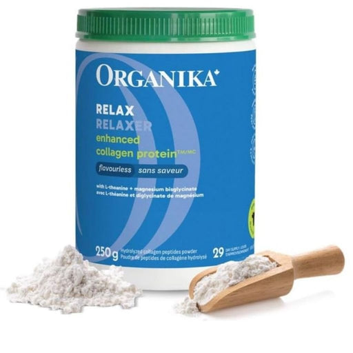 Organika Enhanced Collagen Relax, Unflavoured, 250g - SupplementSource.ca