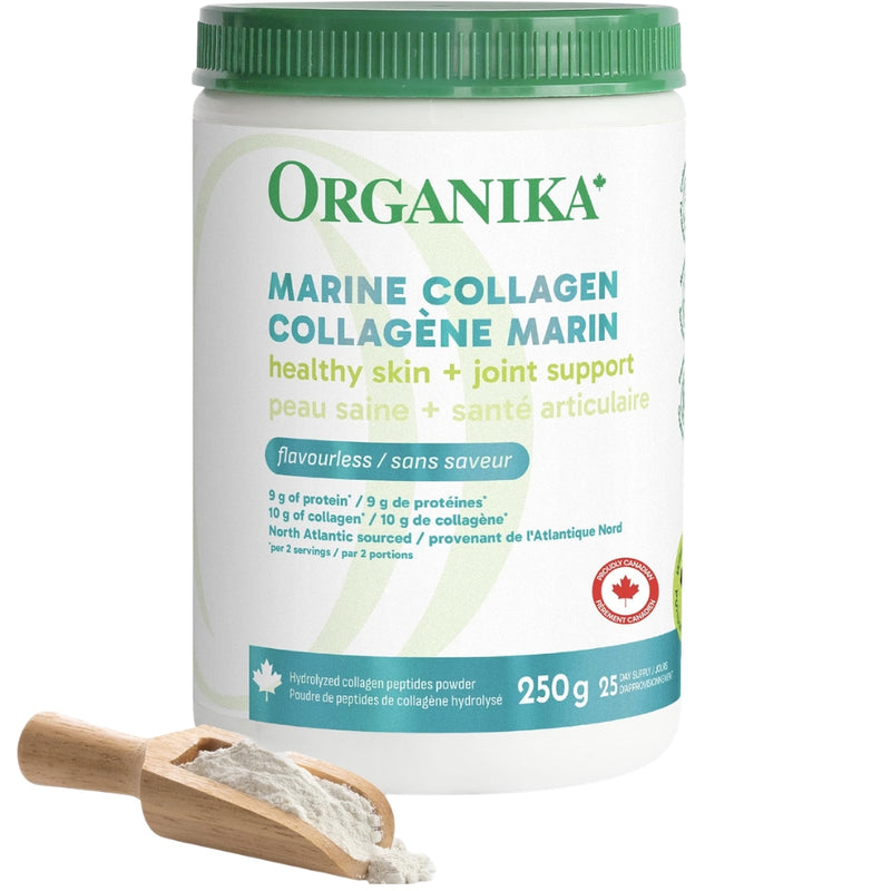 Organika Marine Collagen, 250g Unflavoured - SupplementSource.ca