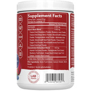 PEScience Exotic Reds & Blues Superfoods, 30 Servings Nutrition Panel - SupplementSource.ca 
