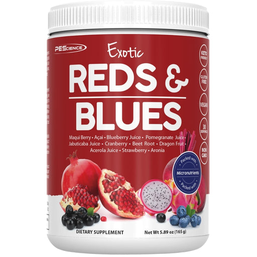 PEScience Exotic Reds & Blues Superfoods, 30 Servings - SupplementSource.ca