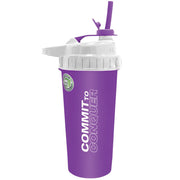 PVL Flip-n-Sip Shaker Bottle 800ml Purple Commit To Conquer - SupplementSource.ca