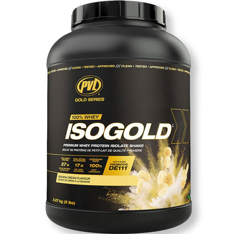 PVL IsoGold 5lbs Banana Cream - SupplementSource.ca