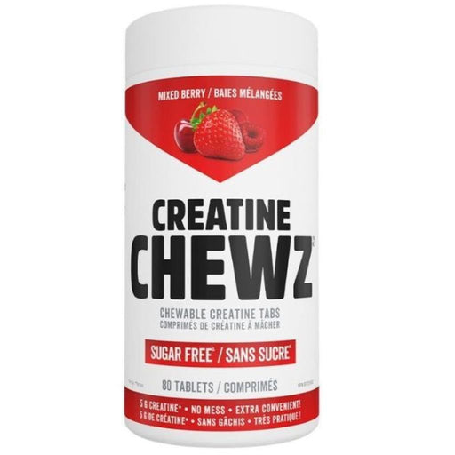 PVL Creatine Chewz Mixed Berry, 80 Tablets - SupplementSource.ca