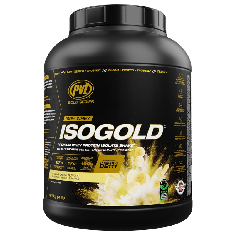 PVL ISOGOLD, 4lb Banana Cream - SupplementSource.ca