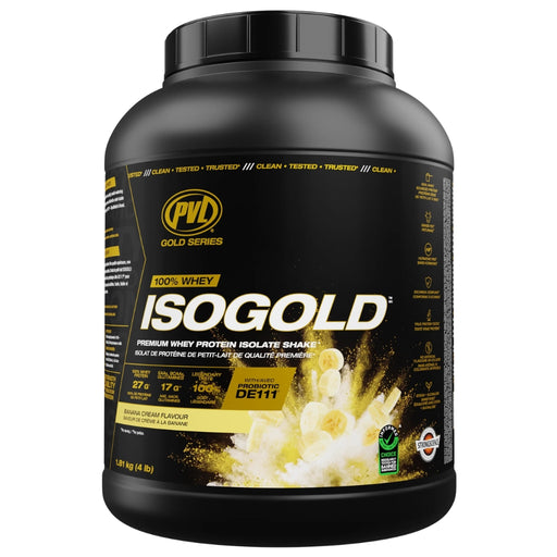 PVL ISOGOLD, 4lb Banana Cream - SupplementSource.ca