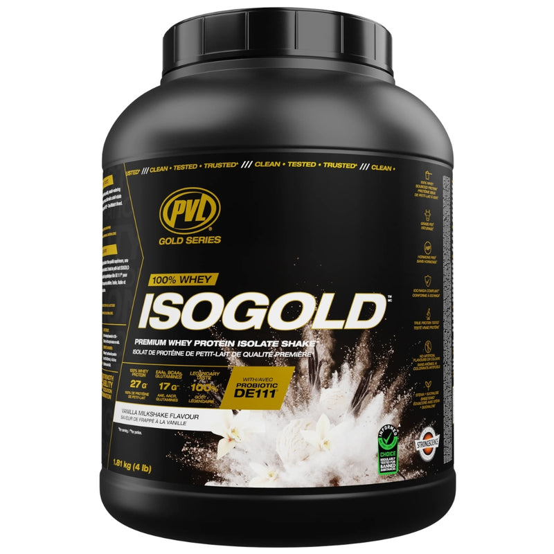 PVL ISOGOLD, 4lb Vanilla Milkshake - SupplementSource.ca
