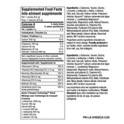 PVL ProH2O 30 Servings Nutritional Panel - SupplementSource.ca