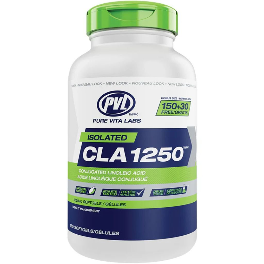 PVL Isolated CLA 1250, 180 Softgels - SupplementSource.ca