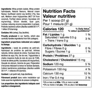 PVL ISOGOLD Vanilla Milkshake Nutrition Panel, 1.85 lb - SupplementSource.ca