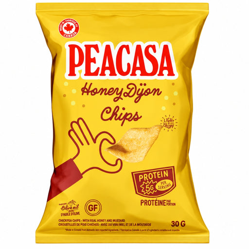Peacasa High Protein Chickpea Chips, 30g Honey Dijon - SupplementSource.ca