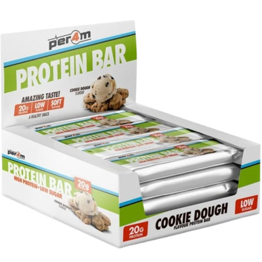Per4m Low Sugar Protein 12 Bars, Cookie Dough - SupplementSource.ca