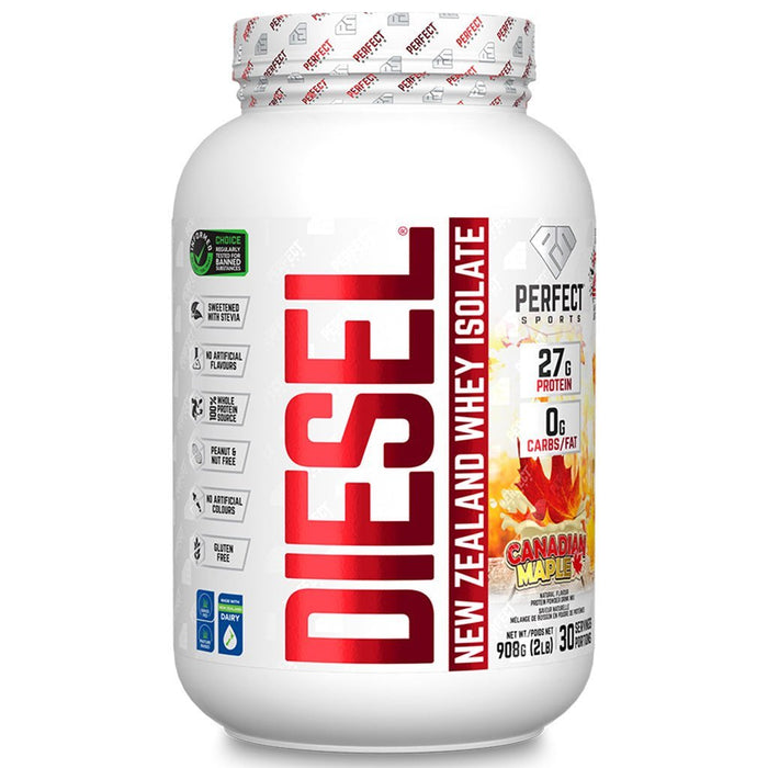 Perfect Sports DIESEL Protein Powder, 2lb Canadian Maple - SupplementSource.ca