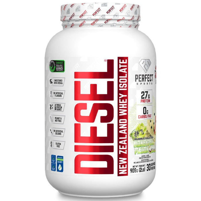 Perfect Sports DIESEL Protein Powder, 2lb Honeydew Melon - SupplementSource.ca