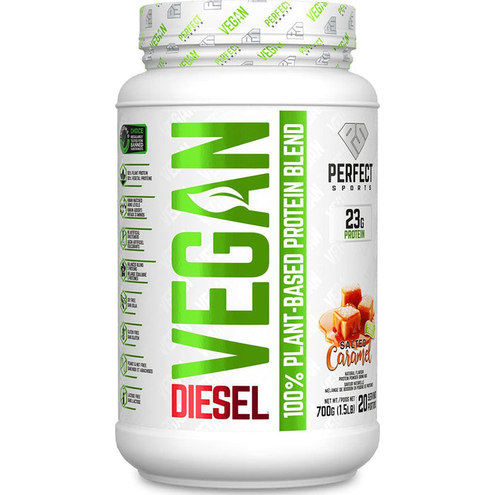 Perfect SportsDiesel Vegan 1.5lb, Salted Caramel - SupplementSource.ca