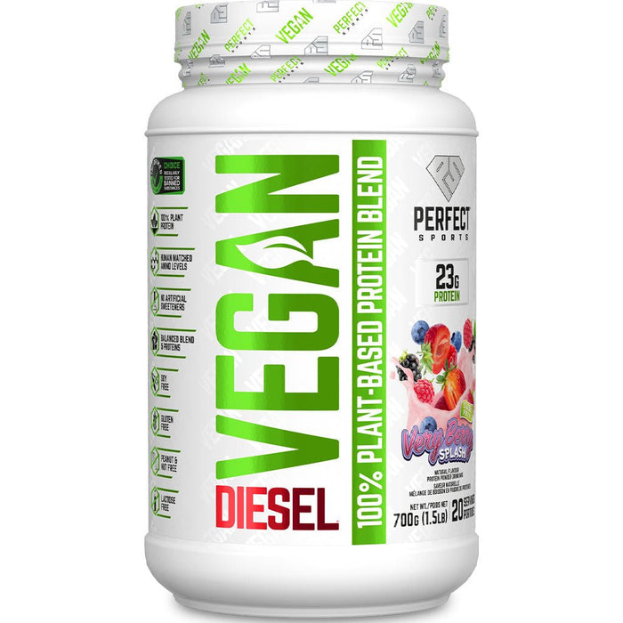 Perfect SportsDiesel Vegan 1.5lb, Very Berry Splash - SupplementSource.ca