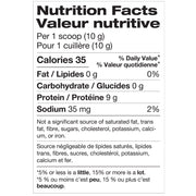 Perfect Sports Essential Collagen, 150g Unflavoured Nutrtion Panel - SupplementSource.ca