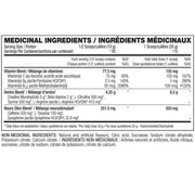 Perfect Sports iPrep Pre-Workout Fruit Punch, 30 Servings Nutrition Panel - SupplementSource.ca