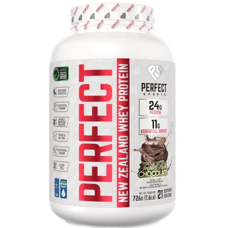 Perfect Sports New Zealand  Whey  Triple Rich Chocolate, 1.6lbs - SupplementSource.ca