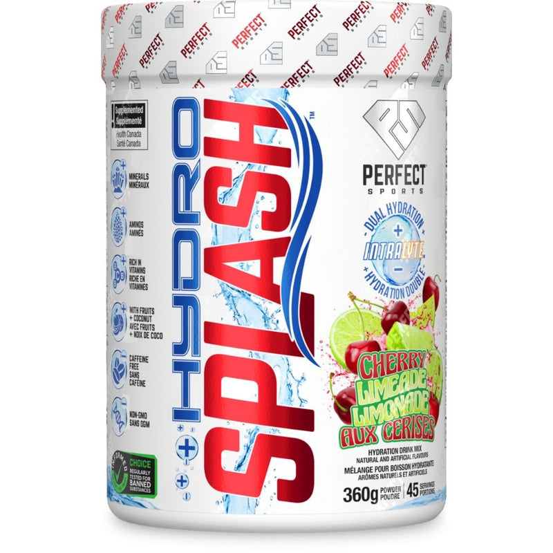 Perfect Sports Hydro Splash, 45 Servings Cherry Limeade - SupplementSource.ca