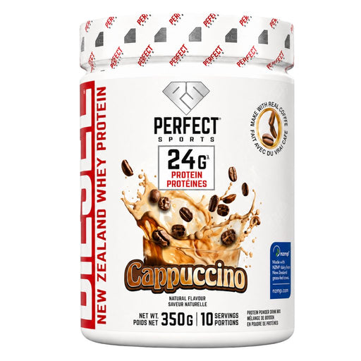 Perfect Sports New Zealand Whey, 350g Cappuccino - SupplementSource.ca