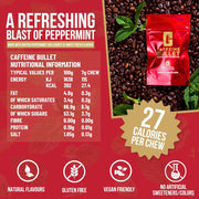 Performance Bullet Caffeine Bullet, 40 Chews/Bag Nutrition Facts - SupplementSource.ca