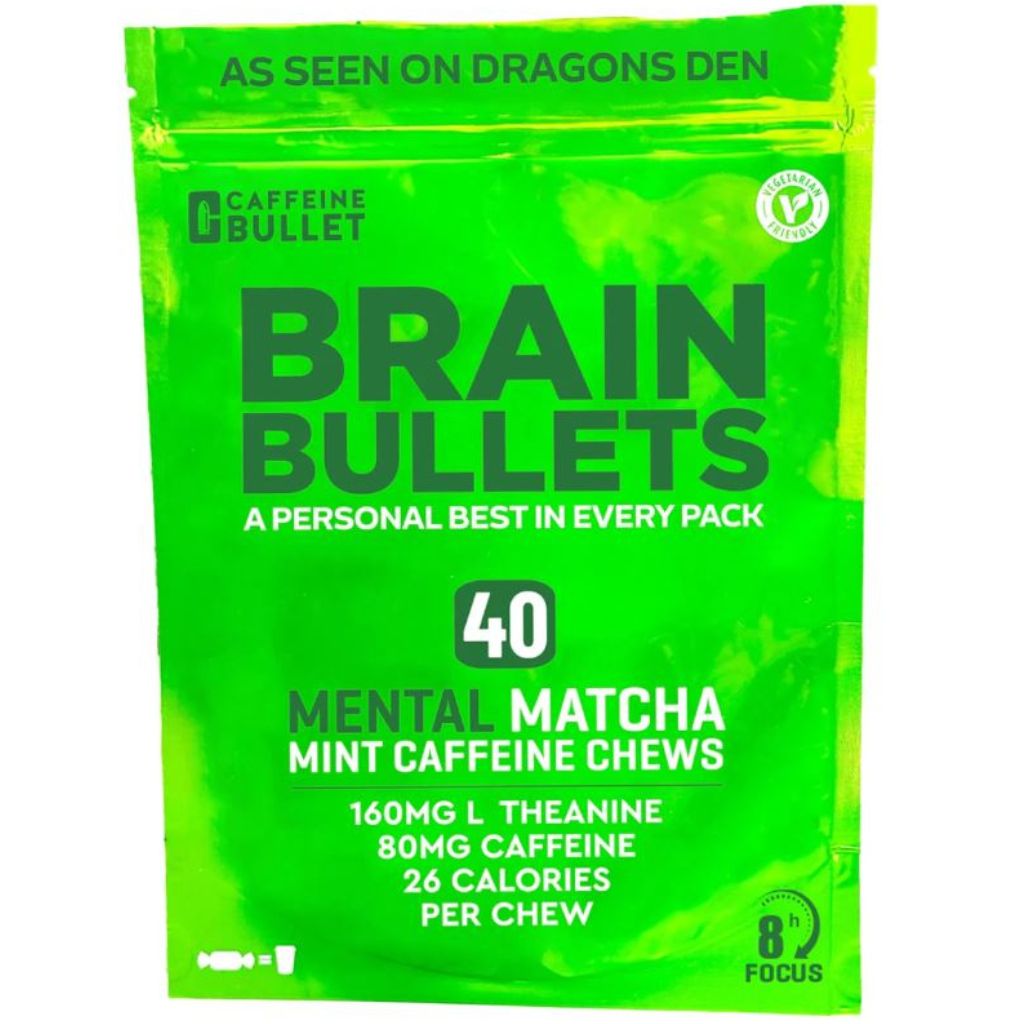 Performance Bullet Brain Bullets, Mental Matcha Mint, 40 chews/bag - SupplementSource.ca