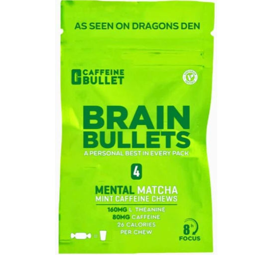 Performance Bullet Brain Bullets, Mental Matcha Mint, 4 chews/bag - SupplementSource.ca