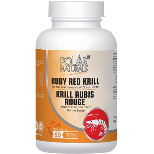 Polar Naturals Ruby Red Krill, 60 Softgels - SupplementSource.ca