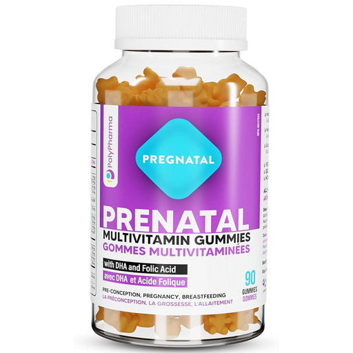 Polypharma Pregnatal (Prenatal Multivitamin) Gummies, 90 Gummies - SupplementSource.ca