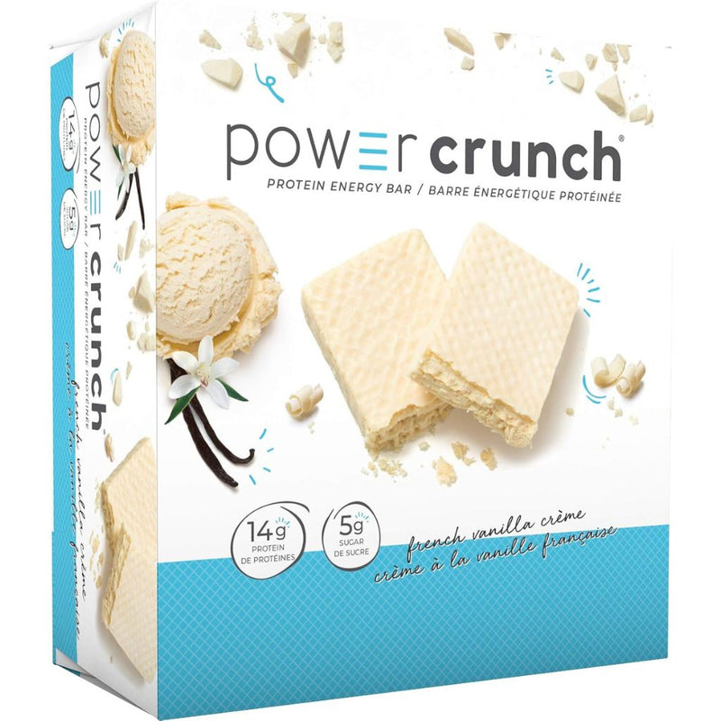 Power Crunch Protein Bar, 12 Bars/Box French Vanilla Creme - SupplementSource.ca