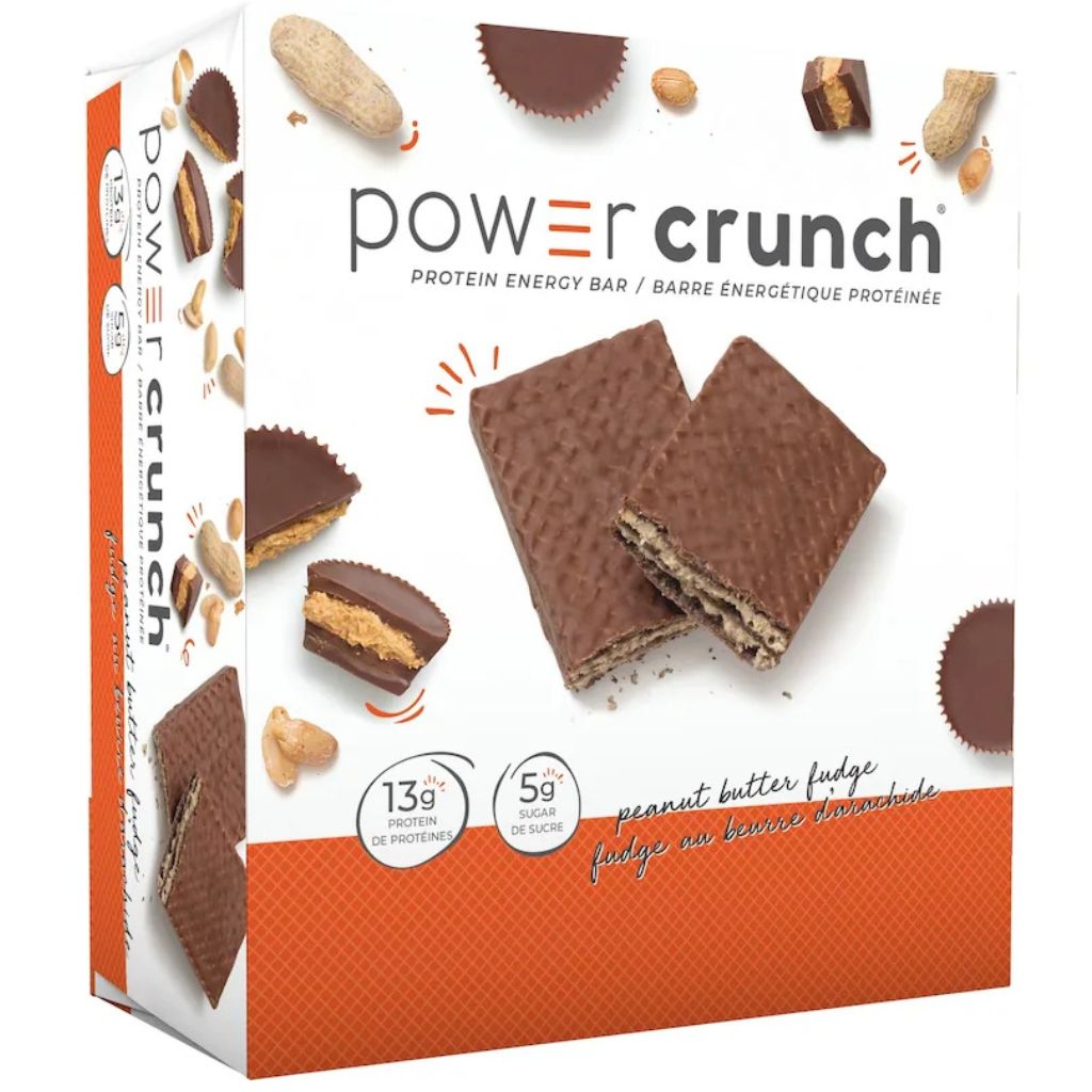Power Crunch Protein Bar, 12 Bars/Box Peanut Butter Fudge - SupplementSource.ca