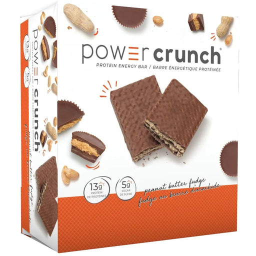 Power Crunch Protein Bar, 12 Bars/Box Peanut Butter Fudge - SupplementSource.ca