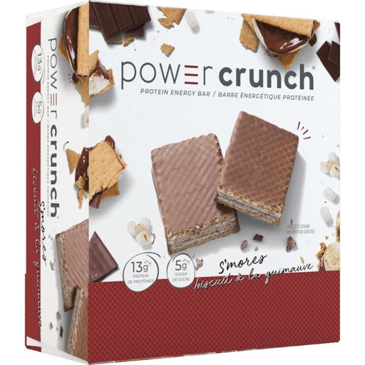 Power Crunch Protein Bar, 12 Bars/Box S'mores - SupplementSource.ca