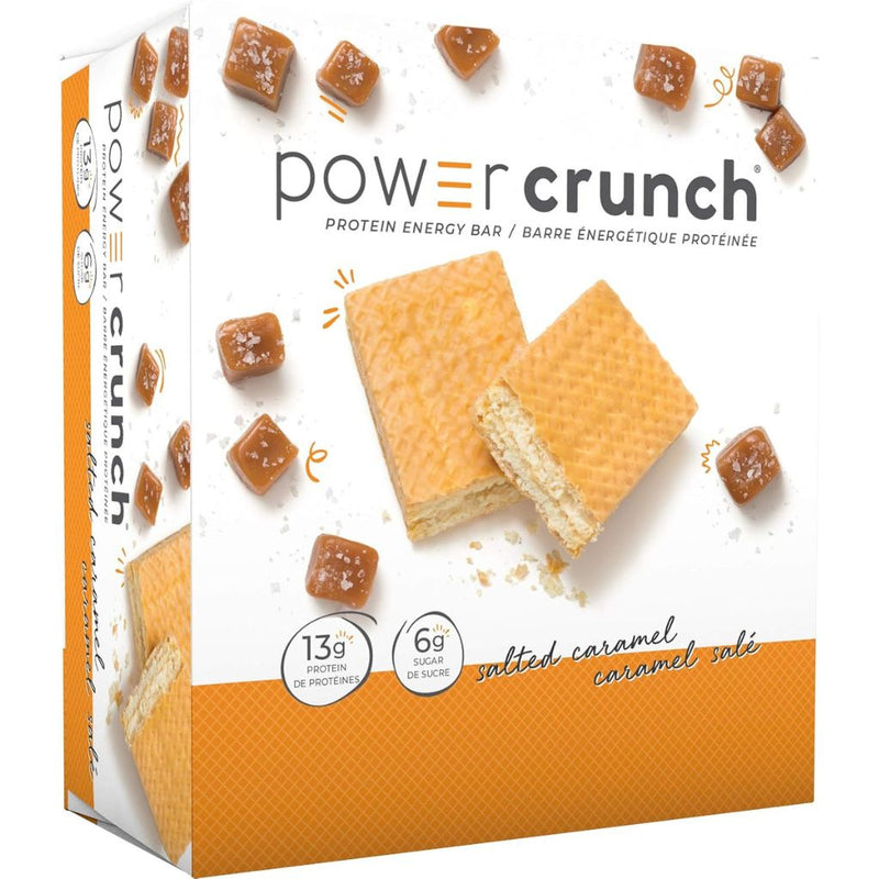 Power Crunch Protein Bar, 12 Bars/Box Salted Caramel - SupplementSource.ca