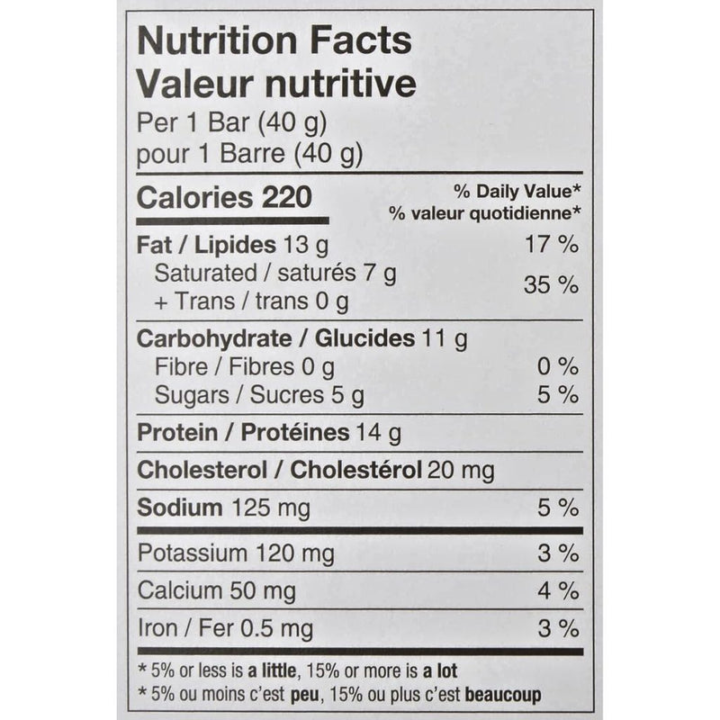 Power Crunch Protein Bar, 12 Bars/Box Nutrition Facts - SupplementSource.ca