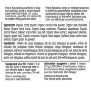 Prairie Naturals Cocoafocus Superfoods, 150g Ingedients - SupplementSource.ca