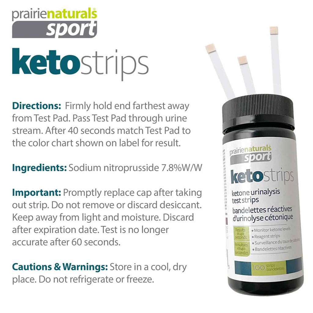 Prairie Naturals KETOSTRIPS (Ensure Fat-Burning Ketosis), 100 Test