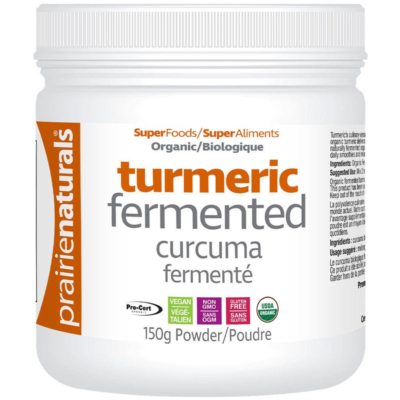 Prairie Naturals Organic Turmeric Fermented, 150g - SupplementSource.ca