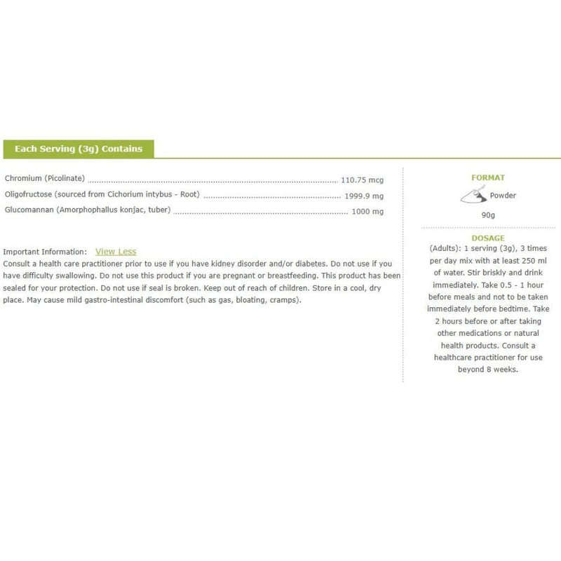 Prairie Naturals Slimbiome Cardio Clear Fibre Nutrition Panel, 90g - SupplementSource.ca