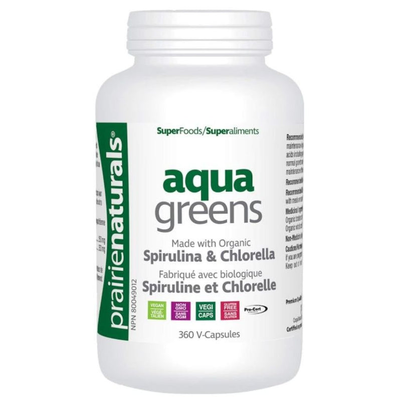 Prairie Naturals Superfoods Aqua Greens, 360 VCaps - SupplementSource.ca