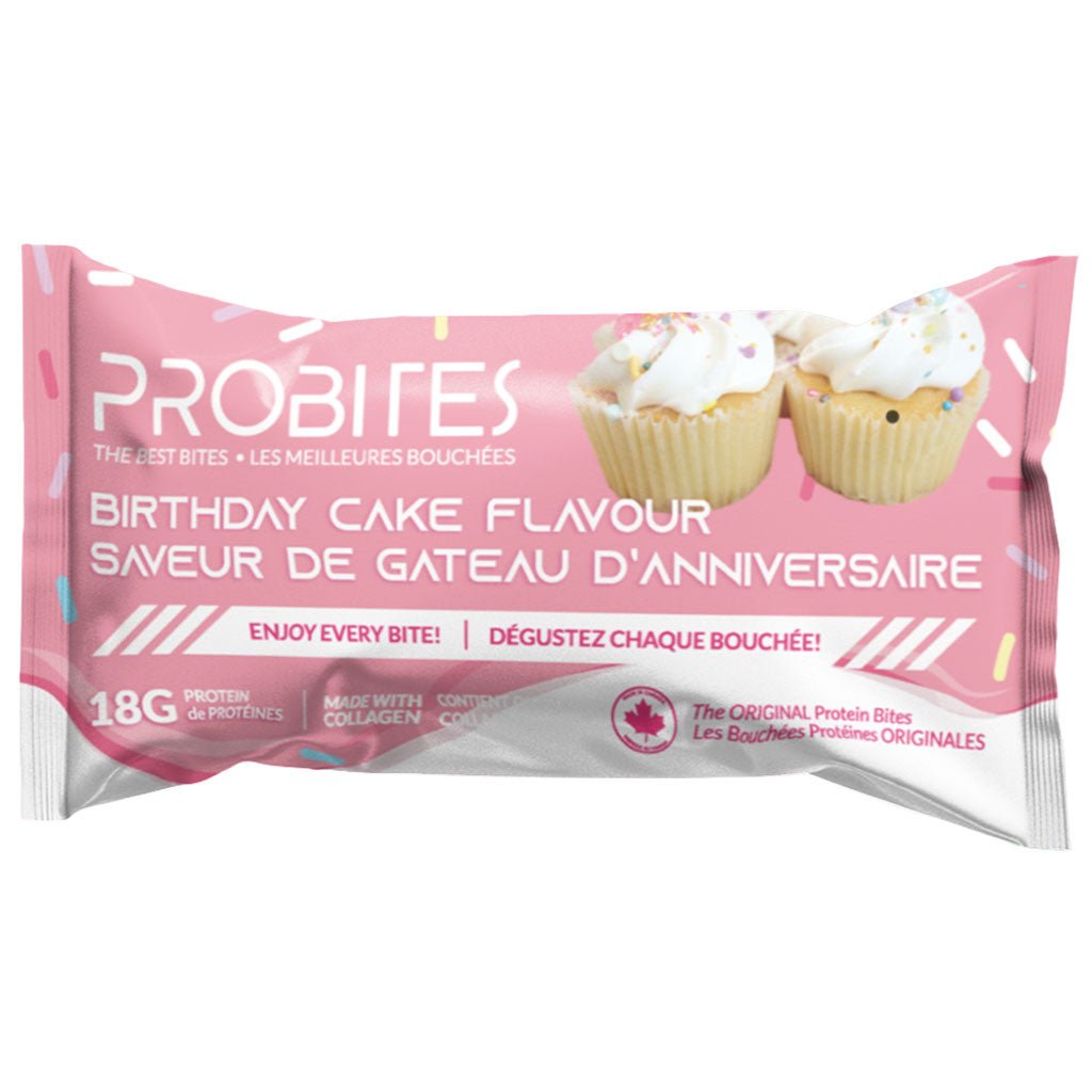 ProBites Single Pack of 2 Bites, Birthday Cake - SupplementSource.ca