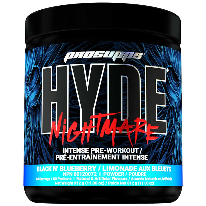 ProSupps Hyde Nightmare 60 Servings Black 'n Blueberry - SupplementSource.ca