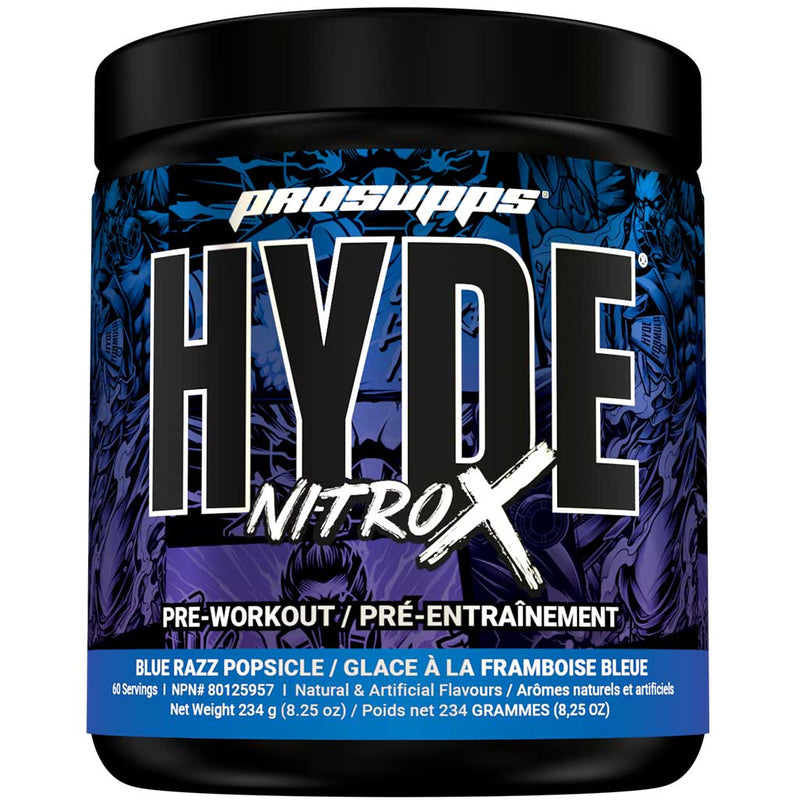 ProSupps MR HYDE NITROX (Pre-workout), 60 Servings Blue Razz Popsicle - SupplementSourceca